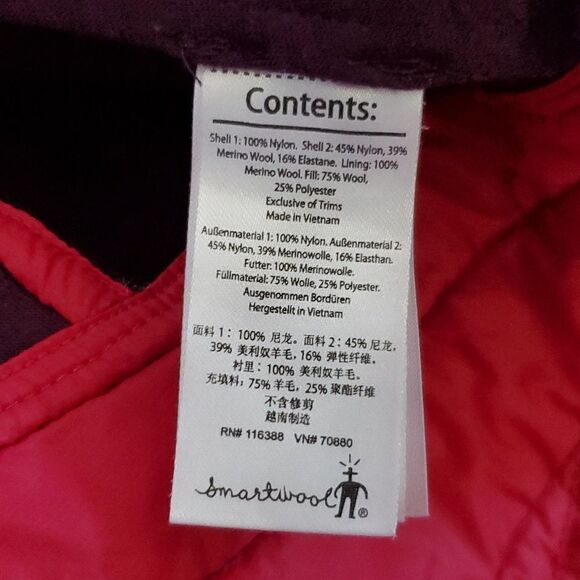 Smartwool PHD Jacket in Two-Toned Pink and Purple Size S - Picture 14 of 15